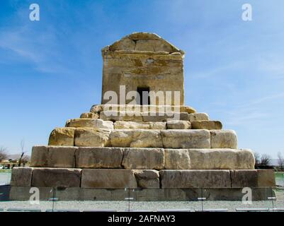 Bella vista di Pasargad catturato a Shiraz, Iran Foto Stock