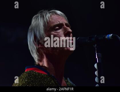 BRISTOL, Inghilterra, Regno Unito - Sep 01, 2018: Paul Weller, precedentemente la marmellata e stile consiglio, nelle prestazioni al Festival Downs, Clifton, Br Foto Stock