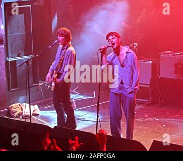 Fontaines D.C. (Dublino) dal vivo sul palco Birmingham O2 Academy Institute, Digbeth,West Midlands, England, Regno Unito, B5 6DY Foto Stock