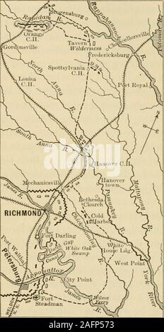 . Una storia degli Stati Uniti d'America, della sua gente e delle sue istituzioni. d'esercito leftthe nel 1853, diventando un banchiere di San Francisco, poi un lawyerin Kansas, e successivamente il soprintendente della scuola militare inLouisiana. Entrato nell'esercito quando scoppia la guerra, ha servito ascolonel nella prima battaglia di Bull Run. Egli è stato realizzato il brigadiere-gen-erale per la galanteria e del maggiore generale dopo Shiloh. Dopo la seconda guerra mondiale ha la finale di campagne di guerra. 391 opposta alla Sherman era la seconda abili generale della Confederazione, Joseph E. Johnston.^ Il piano di Cam-pa i g n.-l'planI adottato dalla sovvenzione è stata Foto Stock