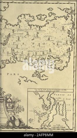 . Atlas historique, ou Nouvelle introduzione un'histoire, à la chronologie & à la géographie ancienne & moderne : représentée dans de nouvelles cartes, où l'on remarque l'établissement des Etats & empires du monde, leur durée, leur chûte, & leurs differens gouvernemens : la chronologie des Consuls romani, des Papes, de empereurs, des Rois & des princes, &c. qui ont été depuis le inizio du monde, jusqu'à présent : et la génealogie des Maisons souveraines de l'Europa.. ES CARTES DES jAPONNOIs. Foto Stock