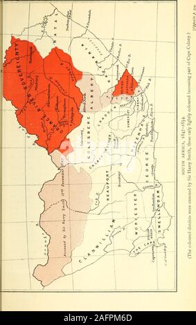 . L'autobiografia di Lieutenant-General Sir Harry Smith, baronet di Aliwal sul Sutlej : modificato con l'aggiunta di alcuni capitoli supplementari. sentimenti dell emigrante agricoltori al di là theDrakensberg. Egli sembra aver pensato che SirHarry aveva promesso che se il generale opinionof coloni stato sfavorevole, la proclamationwould non possono essere rilasciati. Sir Harry mantenuta thathis accordo con Pretorius cui solo theBoers nord del Vaal, e in conseguenza di theagreement nel territorio occupato è stato excludedfrom i termini della proclamazione. Il sig. Theal afferma che in issu Foto Stock