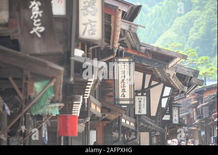 Narai-Juku una storica città giapponese Foto Stock