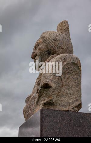 Maggio 19, 2019, FORT YATES, il Dakota del Nord, Stati Uniti d'America - luogo di sepoltura di Toro Seduto, Fort Yates, roccia permanente Indian Reservation, North Dakota. Foto Stock