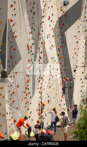 Maggie Daley Park arrampicata in Chicago Illinois Foto Stock