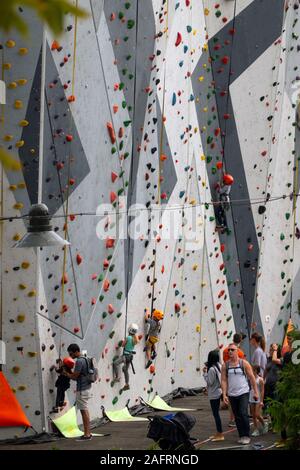 Maggie Daley Park arrampicata in Chicago Illinois Foto Stock