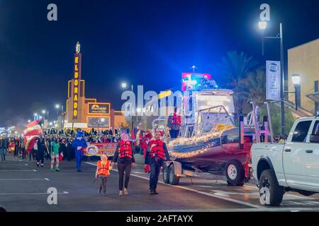 Las Vegas, 14 dic: WinterFest Parde luce di Henderson sul dicembre 14, 2019 a Las Vegas, Nevada Foto Stock