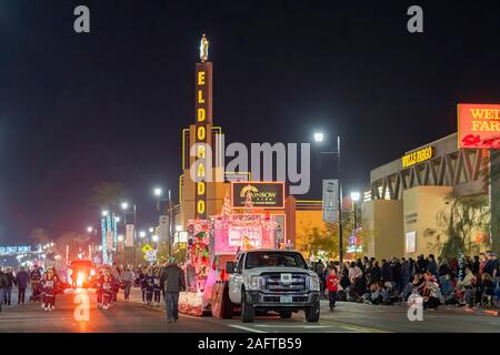 Las Vegas, 14 dic: WinterFest Parde luce di Henderson sul dicembre 14, 2019 a Las Vegas, Nevada Foto Stock