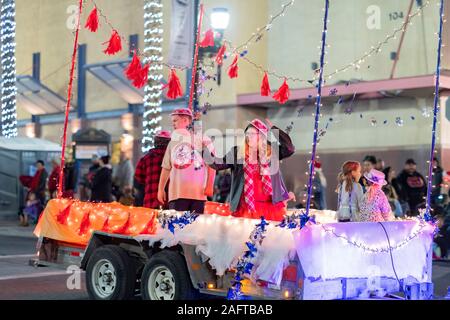 Las Vegas, 14 dic: WinterFest Parde luce di Henderson sul dicembre 14, 2019 a Las Vegas, Nevada Foto Stock