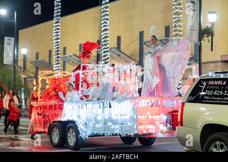 Las Vegas, 14 dic: WinterFest Parde luce di Henderson sul dicembre 14, 2019 a Las Vegas, Nevada Foto Stock