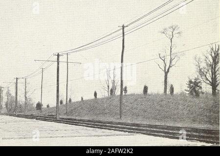 . Il cemento Portland Cemento pavimentazioni per strade di campagna. ?&JL I. /TM ? £ T fig. 2.-Canvas di copertura nella posizione.sperimentale stradale in cemento, Chevy Chase, MD. Bui. 249, U. S. Dipartimento di Agricoltura. Piastra IV. Foto Stock