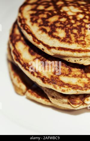 Close up pancake impilati Foto Stock