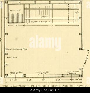 . Il pollame case e attrezzature. Come lay out impianti avicoli ... ffiWi^J OeTAiLsOrCAre?scalC f-f DerAiLS ScM.t{-^i fig. 47-completare i piani per la costruzione di casa piccola per strati o BANTAMS ECONOMICO BACK YARD CASE DI POLLAME 29 senza costringere gli uccelli o gravemente limitare ven-tilation. Per numerosi progetti di piccole case portatile whichalso sono adattati alle esigenze di back-cantiere poul-provare i detentori, vedi capitolo VI.. Foto Stock