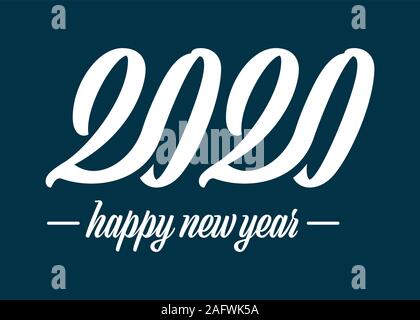 Felice Anno Nuovo 2020 Illustrazione Vettoriale