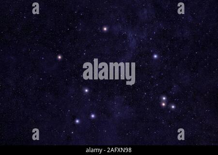 Constellation Libra. Contro lo sfondo del cielo notturno. Gli elementi di questa immagine sono state arredate dalla NASA. Foto Stock