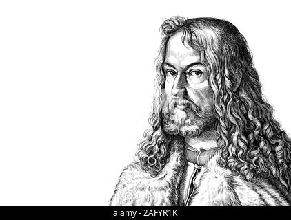 Albrecht Dürer il giovane, 1471 - 1528, pittore tedesco, printmaker Foto Stock