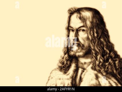 Albrecht Dürer il giovane, 1471 - 1528, pittore tedesco, printmaker Foto Stock