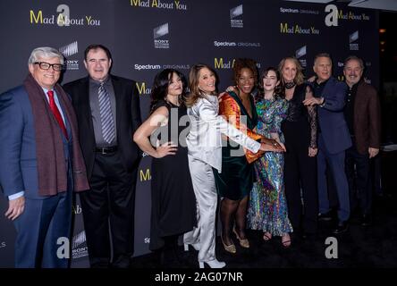 New York, NY, Stati Uniti d'America - 16 dicembre 2019: Cast assiste il "pazzo circa voi" red carpet evento al Rainbow Room al Rockefeller Center, Manhattan Foto Stock