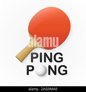 Ping pong sfondo. Illustrazione Vettoriale Illustrazione Vettoriale
