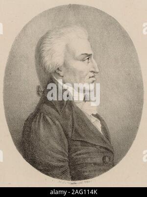 Ritratto del compositore Nicola Antonio Zingarelli (1752-1837), 1820. Collezione privata. Foto Stock