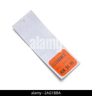 Gioco Retail prezzo di etichetta isolato su bianco. Foto Stock