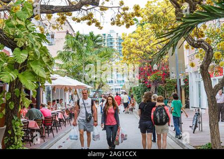 Miami Beach Florida, Espanola Way, FL100419071 Foto Stock