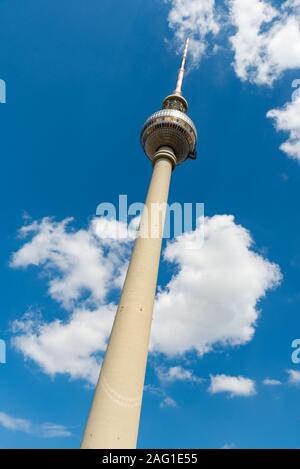 Berlino Torre della TV ad Alexanderplatz di Berlino, Germania Foto Stock