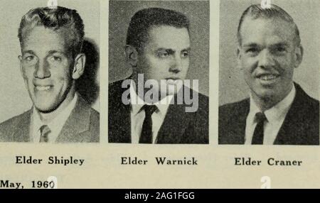 . Te Karere. AVID O. YANCEYof il Sud della Nuova Zelanda di missione.Sambuco Yancey operato nell'MahiaDistrict per 8 mesi, Wellington dis-evero per 8 mesi e nel TaranakiDistrict per 8 mesi. Il sambuco Yanceyshome indirizzo è: 3425 Sud HelenDrive, Mangna, Utah. Tornando a casa sua in 5thof marzo 1960, era il sambuco LEROYBRESINDER ERICKSON. Whileon la sua missione Elder Erickson ha trascorso 5 mesi lavorando nel distretto di Auckland, 1 mese in Mahia dis-evero, 4 mesi in Taranaki dis-evero. 3 mesi in Hawkes BayDistrict, 6 mesi in WellingtonDistrict e 4 mesi in OtagoDistrict Foto Stock