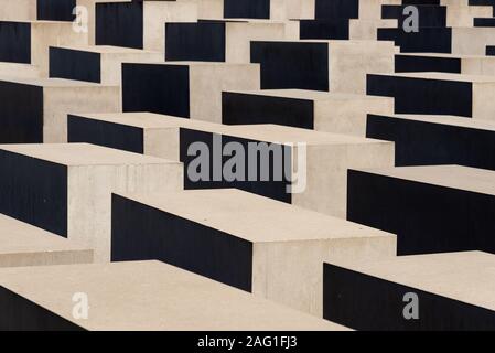 Memoriale al assassinato ebrei d'Europa, Berlino, Germania Foto Stock
