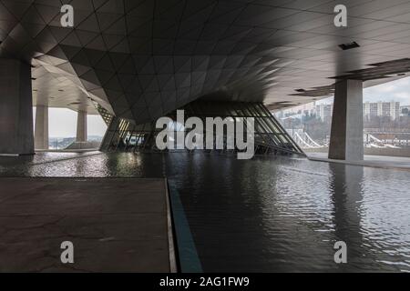 Lione, Francia, Europa, 6 dicembre 2019, vista del Musee des Confluences Foto Stock