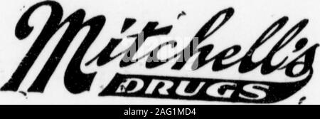 . Highland Echo 1915-1925. Commercio AtMitchells AndSave la nostra fontana è bevande cleanOur aie bestOur il servizio è goodNow si fanno il resto. FINE CANDIESEASTMAN FRESCA KODAK FONTANA SUPPLIESWATERMAN PENSSWIM CAPSSYMPHONY PRATO STATIONERY tagliare prezzi. t t t tt t t t?Ttt t t TTTT T non dimenticate di noi quando in " bisogno di Spaulding siete il sudore- ^ !fiers, supporto della caviglia e palestra ^ tute appena ricevuto. £ ALUMNI NOTE 1903 e 1906.nata per il sig. e la Sig.ra Hugh R.Crawford sul primo marzo adaughter, Ruth Adeline. Mrs.Crawford era precedentemente noto come Miss AddleMurphy della classe del 1906. Allume-ni amici si estendono congratulatioas. 19 Foto Stock