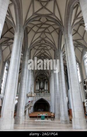 Georg (St.-Georgs-Kirche) Nördlingen, Distretto Di Donau-Ries, Svevia, Baviera, Germania. Foto Stock