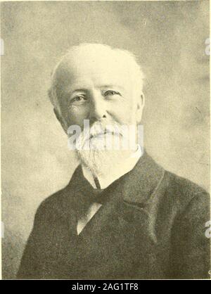 . Registro decennale della società di guerre coloniali nello stato della California e procedimento presso l'undicesima corte generale, 21 dicembre 1905. HIeran IRew&zr /TOose flGerwin Afexander di Merwin nato il 3 settembre 1839, a Norwalk, ConnecticutDied Febbraio 2, 1905, Pasadena, California disceso nella settima generazione dal governatore JosephTreat del Connecticut e nella quarta generazione da JosephPiatt Cooke, colonnello del sedicesimo reggimento di Connecticuttroops nella guerra della Rivoluzione, Alexander Moss Merwin, fromhis prima giovinezza fino a quando egli passò alla eterna in seguito, è stato iden Foto Stock