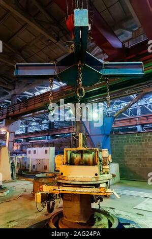 Sulla pianta di prodotti ferroconcrete Foto Stock