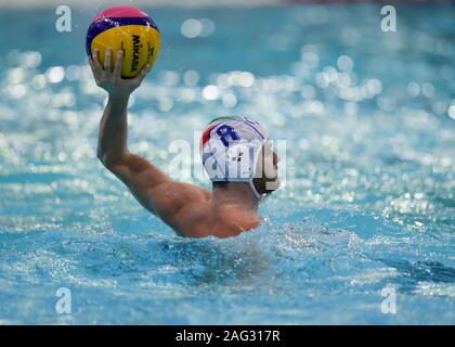 Civitavecchia, Italia. Xvii Dec, 2019. Luca damonte (Italia)durante il mondo di pallanuoto maschile del Campionato Europeo - Italia vs Georgia, pallanuoto Squadra Nazionale Italiana di Civitavecchia, Italia, 17 Dicembre 2019 - LPS/Luigi Mariani Credito: Luigi Mariani/LP/ZUMA filo/Alamy Live News Foto Stock