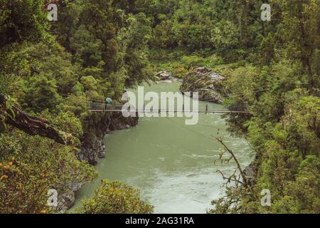 Hokitika gola in un giorno di pioggia, vicino a Hokitika Isola del Sud, Nuova Zelanda Foto Stock