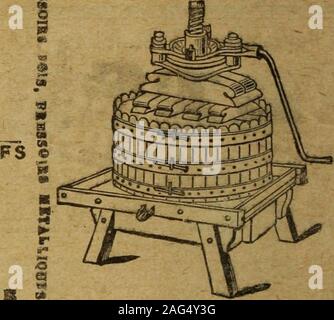 . La Revue de la viticoltura : Organe de l'agriculture des régions viticoles. Gli articoli de Caves et jar-dins, Porte-bouteiles et égout- toirs, porte^fùt, châssis,arceaux, bancs, chaises ettables en fer, ecc. PORTILLONS 66 récompensesà diversesExpositions,croix de cheva-lier du Mériteagricole. Exposition coloniale de Marseille 1906. PRESSOIR RATIONNEL UN LSVIER ET AU MOTSÏÏR oa sans aocumalatenr de pressionLivraison de vis et ferrures seules FOULOIRS UN VENDANGE BROYEURS UN POMM50.000 Appareils Tendus arec Garantie HEUMIER riLS CONSTRUCTEURSf e887-89, ra" SAint-Mielittl - L.rON-aUILLOTlBaBCatalog iUtu Foto Stock