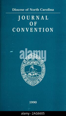 . Ufficiale del ... convention annuale della Chiesa Episcopale Protestante nello Stato del North Carolina [numero]. La casa diocesana di 201 St. Albans Drive; P.O. Casella Raleieh 17025, NC 27619-7025 - (919) 787-6313 Il Vescovo Edwin A. Penick Memorial Home Oriente Rhode Island Avenue, P.O. Casella 2001pini del sud - 28387 (919) 692-0300 una casa per l'invecchiamento il Reverendo Philip S. Brown, direttore esecutivo di Saint Mary College 900 Hillsborough Street, Raleigh 27603-1689 - (919) 828-2521 una scuola episcopale per GirlsDr. Clauston L. Jenkins Jr., Presidente San Augustines College 1401 Oakwood Avenue, Raleigh Foto Stock