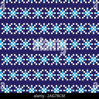 Fiera di Natale Isola Seamless Pattern - questo è un fair isle un disegno adatto per il sito Web Risorse, grafica, stampa di modelli, moda Illustrazione Vettoriale