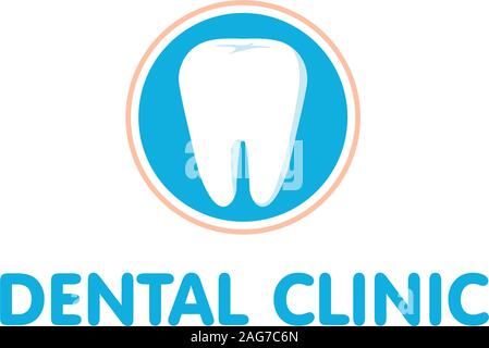 Dental Clinic logo. Dantist Illustrazione Vettoriale