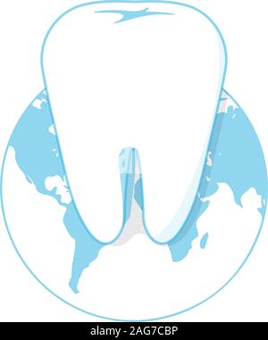 Mondo del dentista giorno. Dental Clinic logo. Vettore logo dentista. Dental Clinic logo. Illustrazione Vettoriale