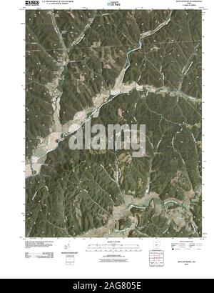 USGS TOPO Map Ohio OH Ratcliffburg 20100908 TM il restauro Foto Stock