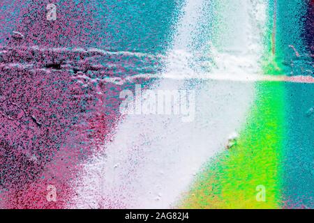 Frammento di graffiti colorati dipinta su un muro di mattoni. Texture. Sfondo astratti per la progettazione. Foto Stock