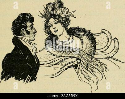 . La comédie humaine. e dAnastasie.Delphine pleurait. - Je vais être paisley, pensa-t-elle. Ses larmes se sé-chèrent. Jirai garder mon père, je ne quitterai pas sonchevet, reprit-elle. - Ah ! Te voilà comme je te voulais, Rasti sécria-gnac. Ho • • T • • I Les lanternes de Cinq Cents voitures éclairaient lesabords de lhôtel de Beauséant. De chaque côté de laporte illuminée piaffait onu gendarme. Le grand mondeaffluait si abondamment, et chacun mettait tant demprcs- LE PÈRE GORIOT. 4^3 sèment à voir cette grande femme au momento de sa scivolo,que les appartements, situés au rez de chaussée de lhôtel,ét Foto Stock