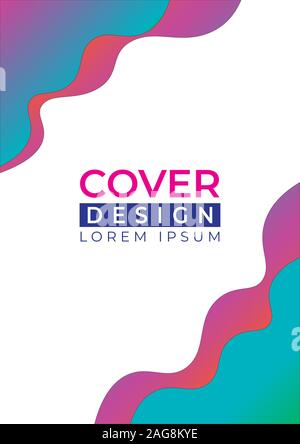 Coperchi minimale design. Colorate gradienti di mezzitoni. Futuro dei motivi geometrici. Molto adatto per il vostro progetto di lavoro. Eps vettoriali10 Illustrazione Vettoriale