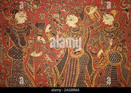 Gujarat Tessili - donne danzanti Foto Stock