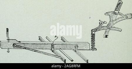 . Prairie agricoltore e la directory di Fulton County, Illinois. s è più avanti di themachine, disegna la sua todrop della piantatrice per la collina a distanza dietro ilpulsante pari alla metà della corsa.Il viaggio di ritorno la collina è againdropped dietro il pulsante e colline thusthe dovrebbe verificare nonostante theAvire travel. Esso può essere prontamente seenthen che se le nostre scarpe o furrowopeners sono cadere vicino a orfarther lontano dal pulsante thanhalf il filo di viaggio, il nostro sistema forsecuring buon controllo sarà ma-terially interferito con e regolare-sione deve essere fatta con A in Fig. 1. Questa regolazione timone sarà varyon Foto Stock