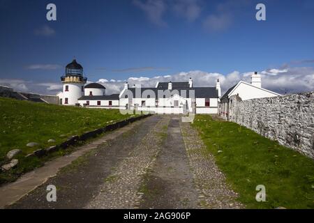 CLARE ISLAND, Irlanda - Agosto 07, 2019: Faro di Clare Island al largo della costa occidentale della contea di Mayo, Repubblica di Irlanda Foto Stock