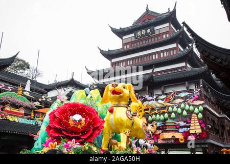 2018 ANNO DEL CANE IN SHANGHAI , Cina Foto Stock