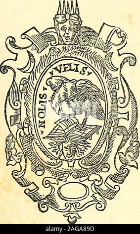 . Marques typographiques, ou Recueil des monogrammes, chiffres, enseignes, emblèmes, escogita, rébus et fleurons des libraires et imprimeurs qui ont exercé en France depuis l'introduzione de l'imprimerie en 1470 jusqu'à la fin du seizième siècle : à ces marques sont jointes celles des libraires et imprimeurs qui pendant la même période ont publié, hors de France, des livres en langue française. lOOl. 1053 1052 Foto Stock